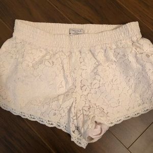 Talula white lace shorts - size S